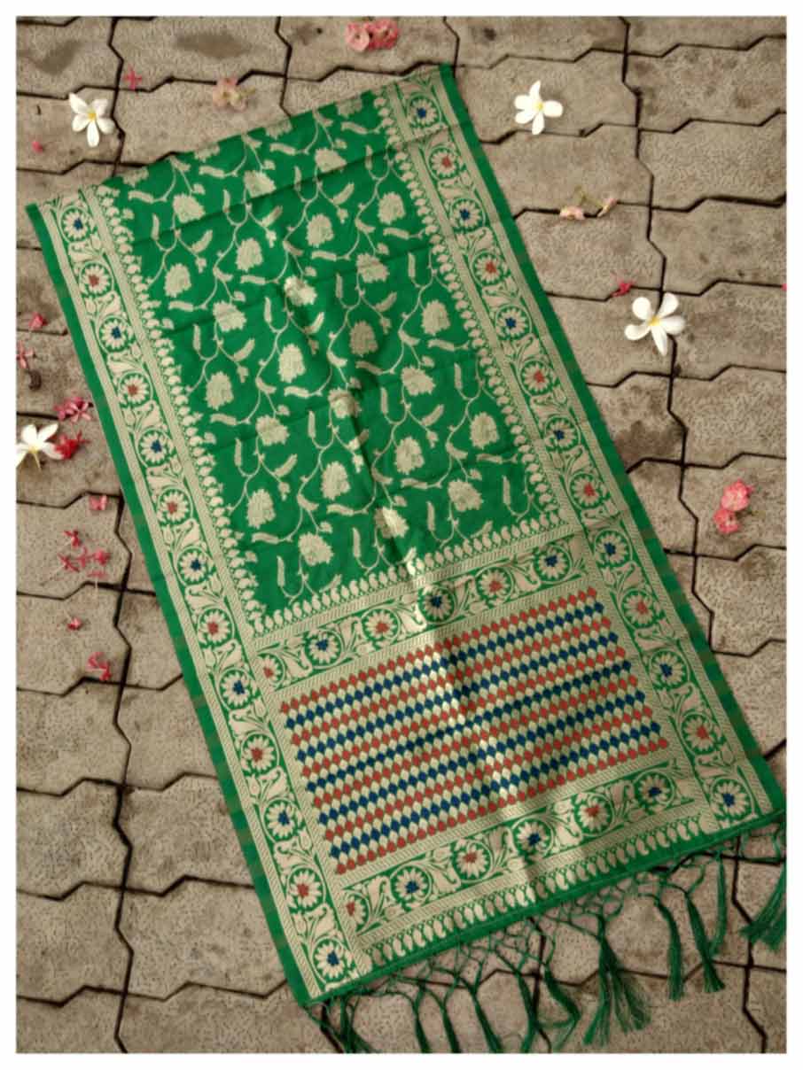 Banarasi Silk Zari Work Wholesale Dupatta-KD264 Banarasi Silk Zari Work Wholesale Dupatta-KD264